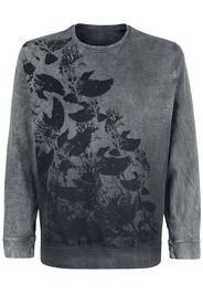 Outer Vision - Raven Shadows - Felpa - Uomo - grigio