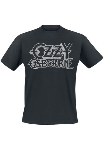 Ozzy Osbourne - Vintage Logo - T-Shirt - Uomo - nero