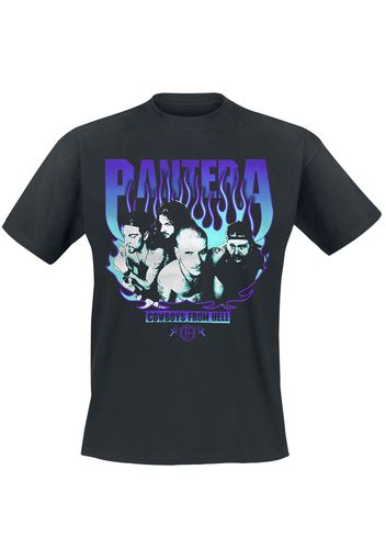 Pantera - Cowboys From Hell Flames - T-Shirt - Uomo - nero