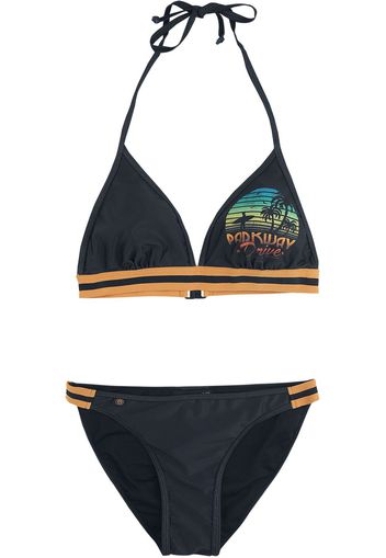 Parkway Drive - EMP Signature Collection - Set bikini - Donna - nero arancione