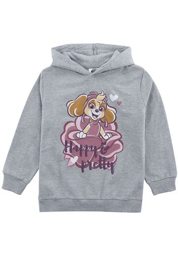 Paw Patrol - Kids - Happy & Pretty - Felpa con cappuccio - Donna - grigio melange