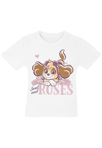 Paw Patrol - Kids - Sweet Sweet Roses - T-Shirt - Donna - bianco