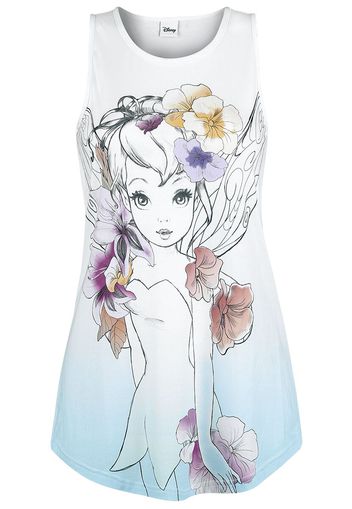 Peter Pan - Tinker Bell - Flowers - Top - Donna - multicolore