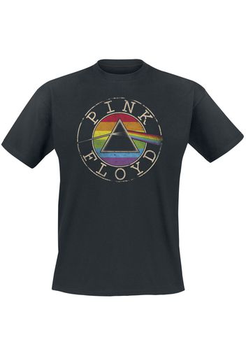 Pink Floyd - Logo Rainbow - T-Shirt - Uomo - nero