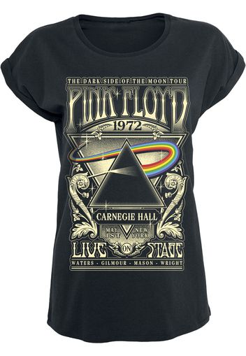 Pink Floyd - Dark Side Of The Moon - Live On Stage 1972 - T-Shirt - Donna - nero