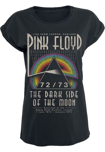 Pink Floyd - Dark Side - Circle - T-Shirt - Donna - nero