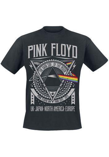 Pink Floyd - Dark Side Of The Moon - Tour 1972 - T-Shirt - Uomo - nero