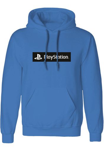 Playstation - Box Logo - Felpa con cappuccio - Uomo - blu