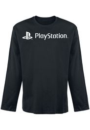 Playstation - Logo Long - Maglia Maniche Lunghe - Uomo - nero