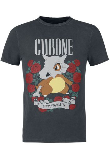 Pokémon - Knogga - Cubone - T-Shirt - Uomo - nero