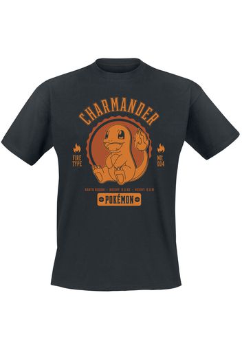 Pokémon - Charmander - T-Shirt - Uomo - nero