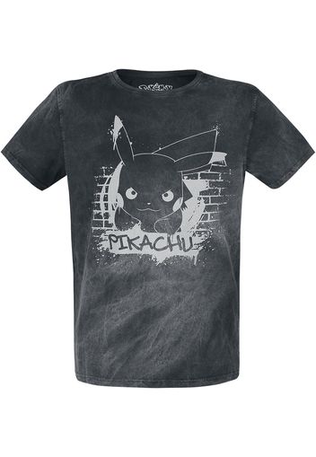 Pokémon - Pikachu - Graffiti - T-Shirt - Uomo - nero