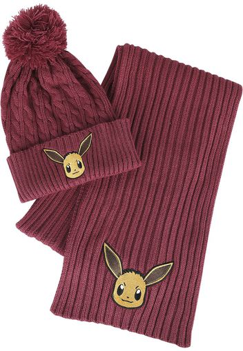 Pokémon - Eevee - Gift Set - Sciarpa - Donna - rosa