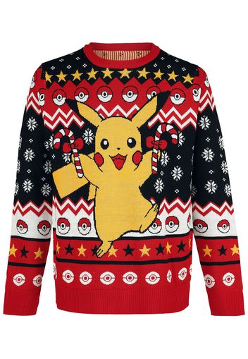 Pokémon - Pikachu - Christmas jumper - Uomo - multicolore