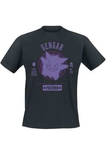 Pokémon - Gengar - T-Shirt - Uomo - nero