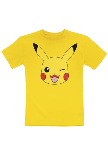 Pokémon - Kids - Pikachu Face - T-Shirt - Unisex - giallo