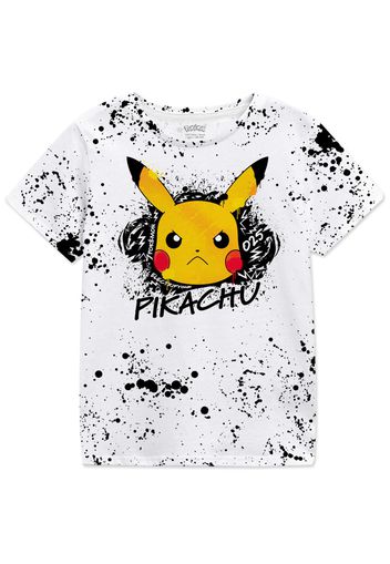 Pokémon - Kids - Pikachu splat - T-Shirt - Unisex - multicolore