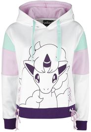 Pokémon - Galar Ponyta - Felpa con cappuccio - Donna - multicolore