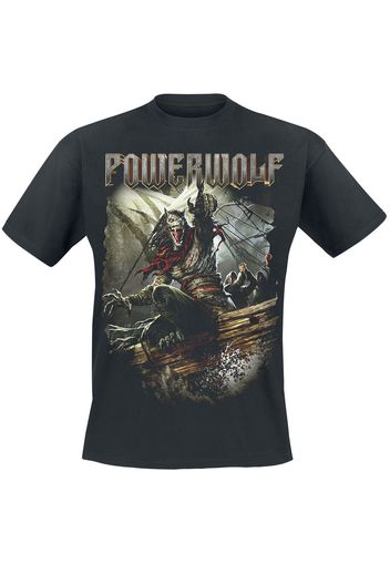 Powerwolf - Sainted By The Storm - T-Shirt - Uomo - nero