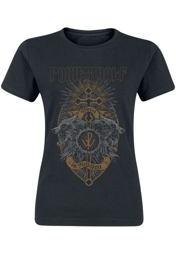 Powerwolf - Crest Wolves - T-Shirt - Donna - nero