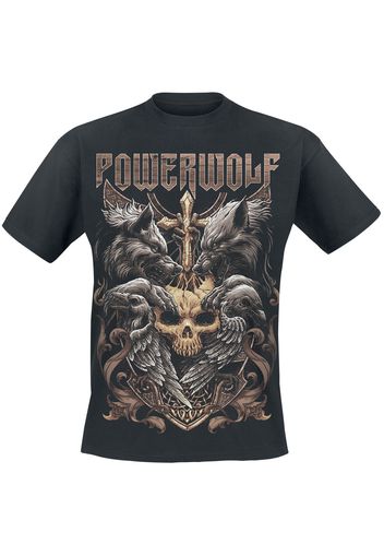 Powerwolf - Wolves & Ravens - T-Shirt - Uomo - nero