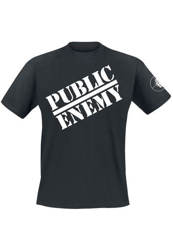 Public Enemy - Logo - T-Shirt - Uomo - nero