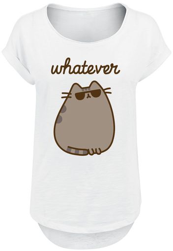 Pusheen - Whatever - T-Shirt - Donna - bianco