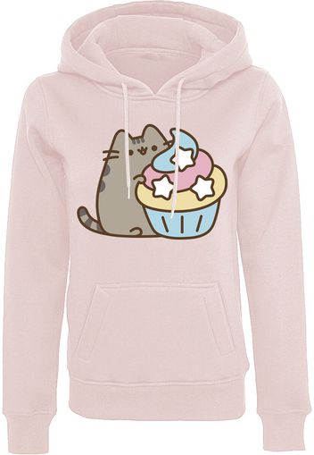 Pusheen - The Cat - Felpa con cappuccio - Donna - rosa