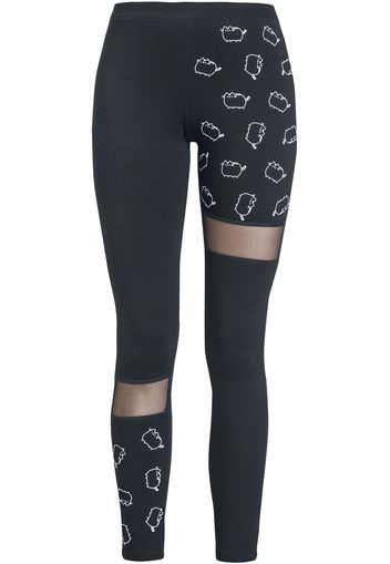 Pusheen - Pusheen All Over - Leggings - Donna - nero