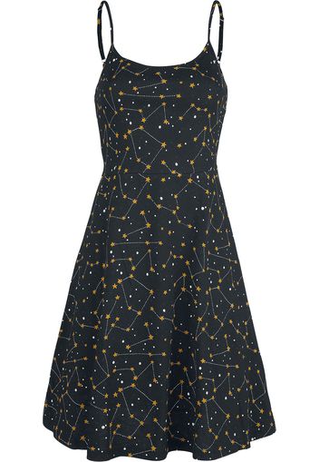 Pussy Deluxe - Celestial Stars Dress - Abito media lunghezza - Donna - nero