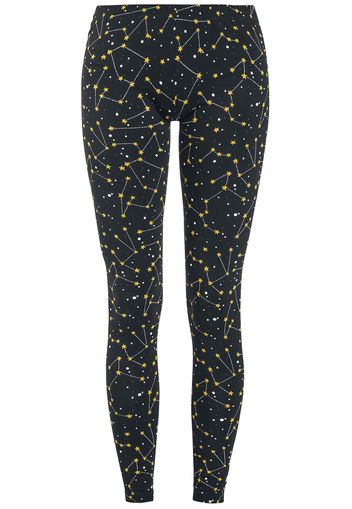 Pussy Deluxe - Celestial Stars Leggings - Leggings - Donna - nero