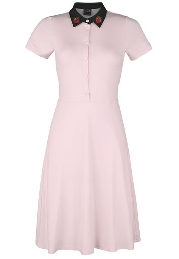 Pussy Deluxe - Cat Classic Berry Dress - Abito media lunghezza - Donna - rosa nero