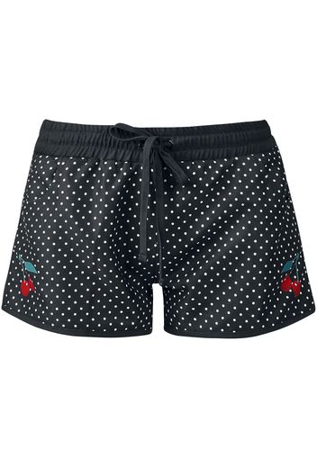 Pussy Deluxe - Minimal Dots Girl Boardshorts - Bermuda - Donna - nero bianco