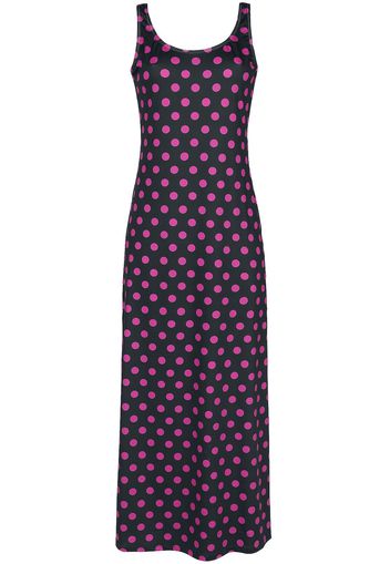 Pussy Deluxe - Classic Pink Dotties Beach Dress - Abito lungo - Donna - nero rosa