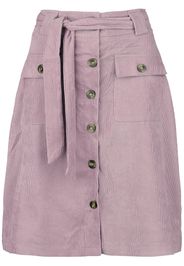 QED London - Babycord Button Front Skirt - Gonna al ginocchio - Donna - rosa pallido