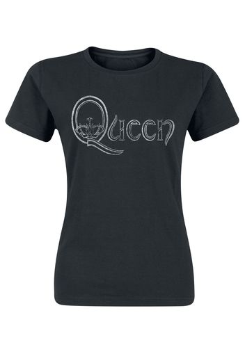 Queen - Logo - T-Shirt - Donna - nero