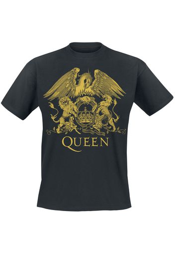 Queen - Classic Crest - T-Shirt - Uomo - nero