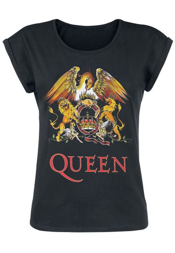 Queen - Classic Crest - T-Shirt - Donna - nero