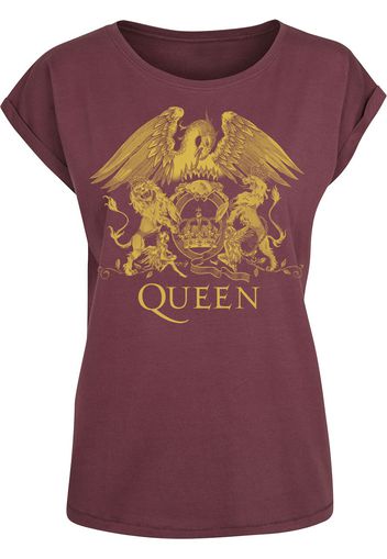 Queen - Classic Crest - T-Shirt - Donna - bordeaux