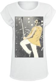 Queen - Freddie - Stage Photo II - T-Shirt - Donna - bianco