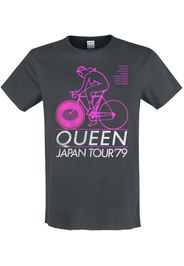 Queen - Amplified Collection - Japan Tour 79 - T-Shirt - Uomo - carbone