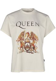 Queen - Crest - T-Shirt - Donna - panna