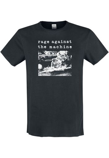 Rage Against The Machine - Amplified Collection - Monk Fire - T-Shirt - Uomo - nero