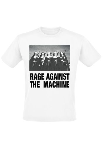 Rage Against The Machine - Nuns And Guns - T-Shirt - Uomo - bianco