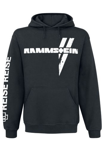 Rammstein - Weißes Kreuz - Felpa con cappuccio - Uomo - nero