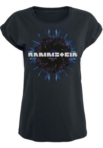 Rammstein - Herzeleid Blume - T-Shirt - Donna - nero