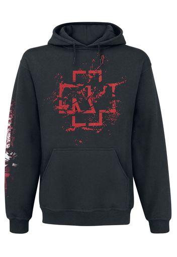 Rammstein - Mein Herz Brennt - Spraylogo - Felpa con cappuccio - Uomo - nero