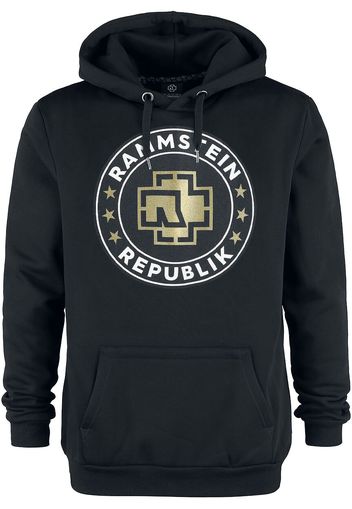 Rammstein - Republik - Felpa con cappuccio - Uomo - nero