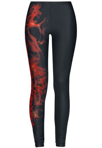 Rammstein - Flames - Leggings - Donna - multicolore