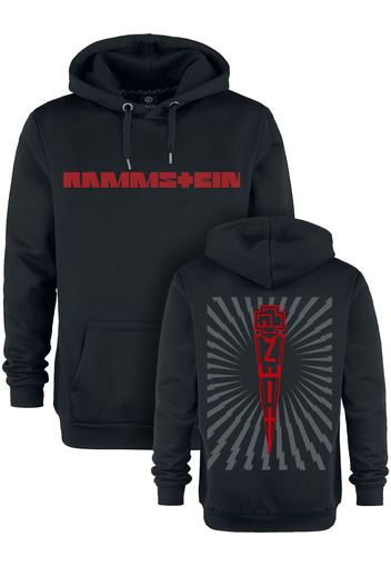 Rammstein - Zeit - Felpa con cappuccio - Uomo - nero